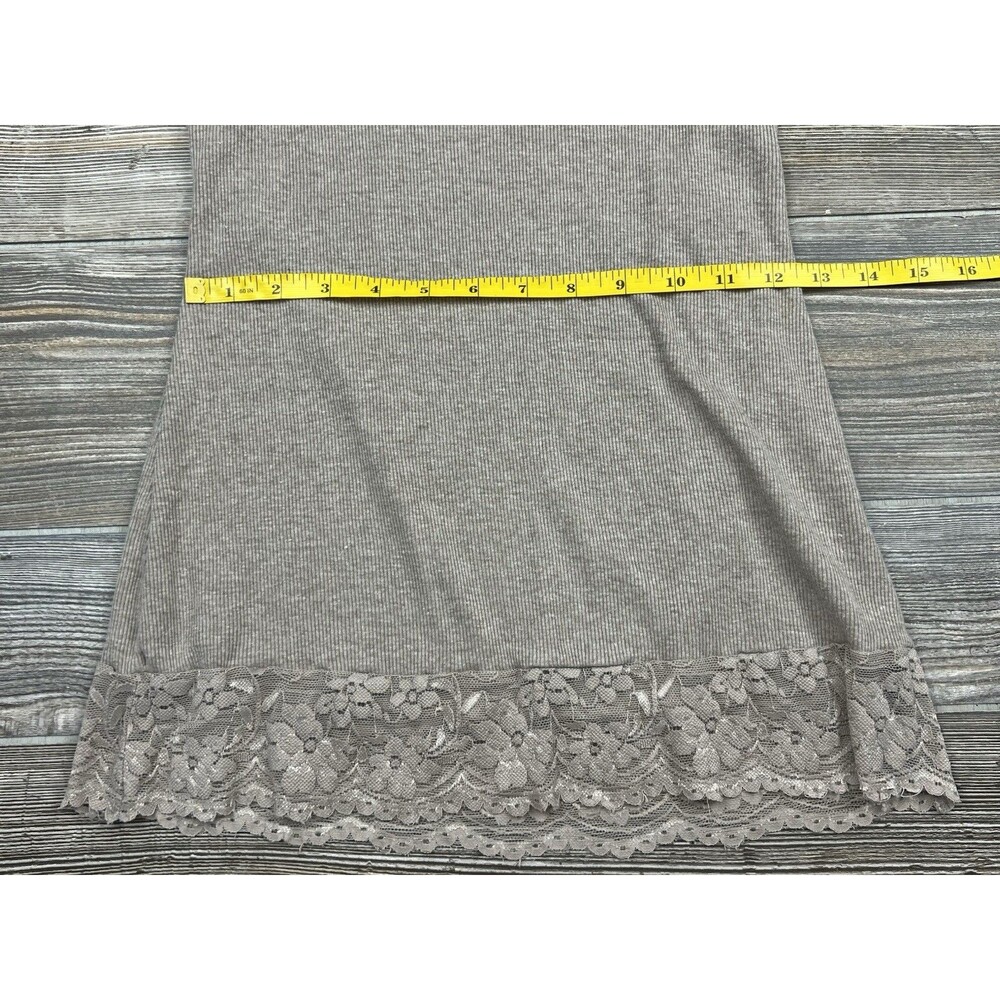 Vtg Y2K Self Esteem Beige Tank Top MED Lace Trim Bella Swan Elena Gilbert‎ - Picture 8 of 11
